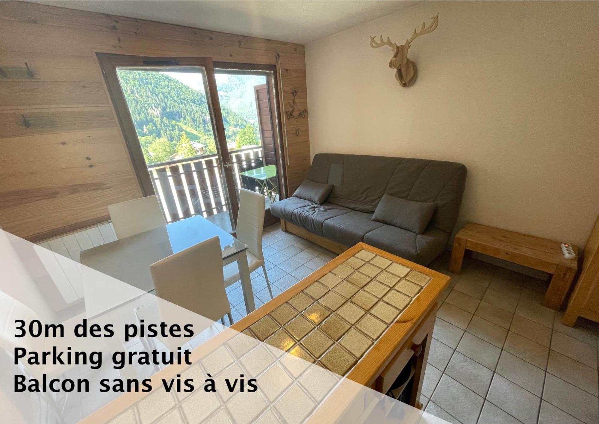 Le Pied Des Pistes A13, Joli Studio Tout Confort 4 Pers, Vue Vallee Imprenable, Draps Non Compris Saint-Jean-dʼAulps Dış mekan fotoğraf